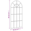 Schwarzer Wandspiegel Roneo 40x80cm (Bogeneisen)