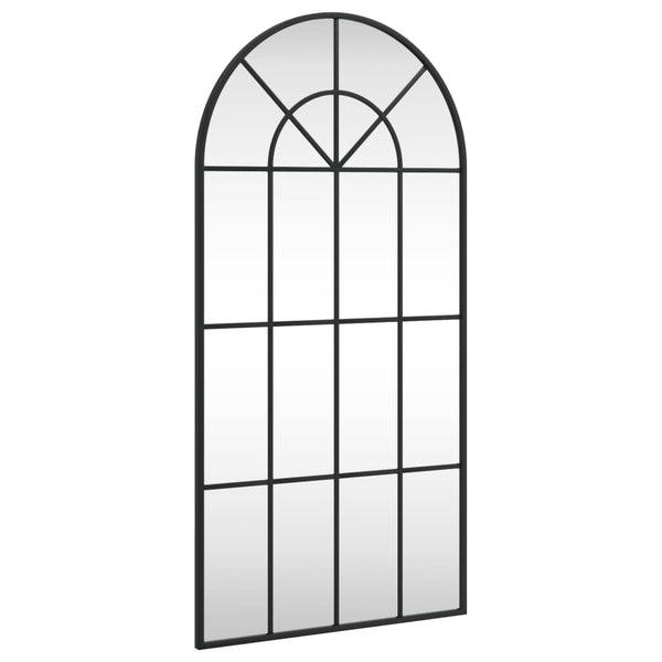 Schwarzer Wandspiegel Roneo 50x100cm (Bogen Eisen)