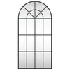 Schwarzer Wandspiegel Roneo 50x100cm (Bogen Eisen)