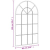 Schwarzer Wandspiegel Roneo 60x100cm (Bogeneisen)
