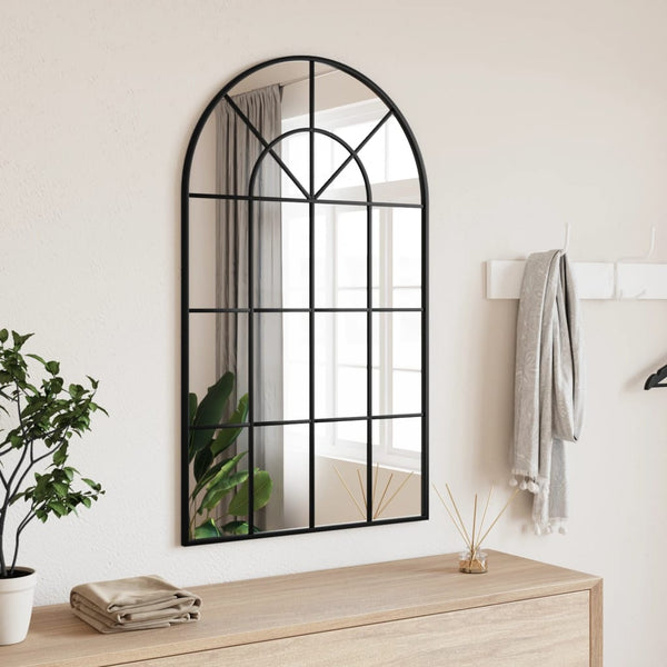 Schwarzer Wandspiegel Roneo 60x100cm (Bogeneisen)