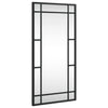 Schwarzer Wandspiegel Soriana 30x60cm (rechteckiges Eisen)