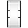 Schwarzer Wandspiegel Soriana 30x60cm (rechteckiges Eisen)