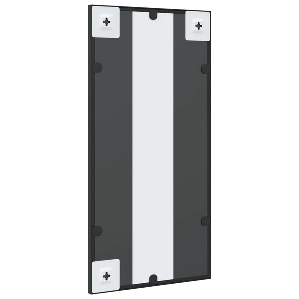 Schwarzer Wandspiegel Soriana 30x60cm (rechteckiges Eisen)