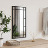 Schwarzer Wandspiegel Soriana 30x60cm (rechteckiges Eisen)