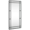Schwarzer Wandspiegel Soriana 40x80cm (Eisen, rechteckig)