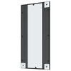 Schwarzer Wandspiegel Soriana 40x80cm (Eisen, rechteckig)