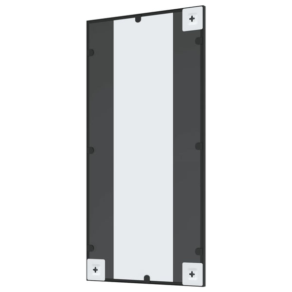 Schwarzer Wandspiegel Soriana 40x80cm (Eisen, rechteckig)