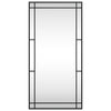 Schwarzer Wandspiegel Soriana 50x100cm (Rechteck Eisen)