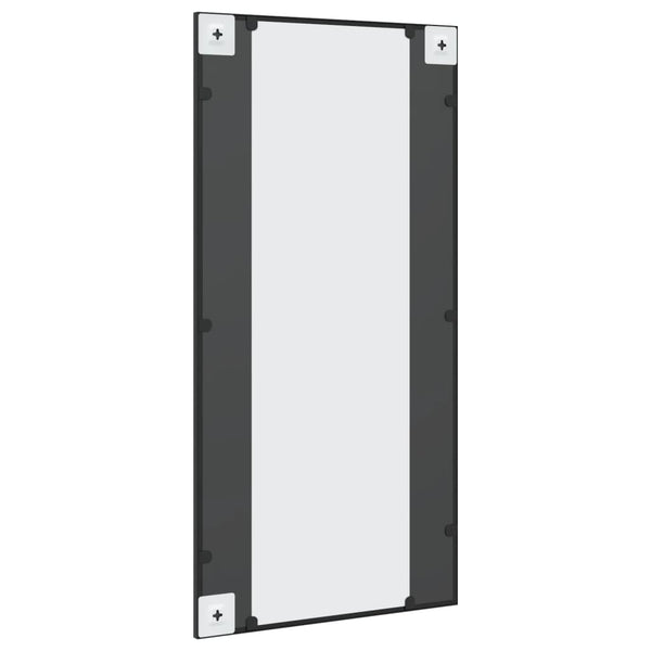 Schwarzer Wandspiegel Soriana 50x100cm (Rechteck Eisen)