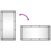 Schwarzer Wandspiegel Soriana 50x100cm (Rechteck Eisen)