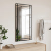 Schwarzer Wandspiegel Soriana 50x100cm (Rechteck Eisen)