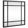 Schwarzer Wandspiegel Soriana 30x30cm (Quadrat Metall)