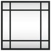 Schwarzer Wandspiegel Soriana 30x30cm (Quadrat Metall)