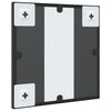 Schwarzer Wandspiegel Soriana 30x30cm (Quadrat Metall)