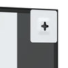 Schwarzer Wandspiegel Soriana 30x30cm (Quadrat Metall)
