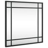 Schwarzer Wandspiegel Soriana 40x40cm (Quadrat Eisen)
