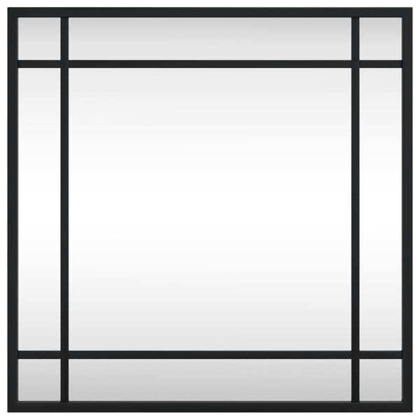 Schwarzer Wandspiegel Soriana 40x40cm (Quadrat Eisen)