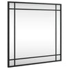 Schwarzer Wandspiegel Soriana 50x50cm (quadratisch Eisen)
