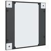 Schwarzer Wandspiegel Soriana 50x50cm (quadratisch Eisen)