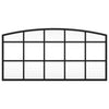 Schwarzer Wandspiegel Fidelia 60x30cm (Eisenbogen)