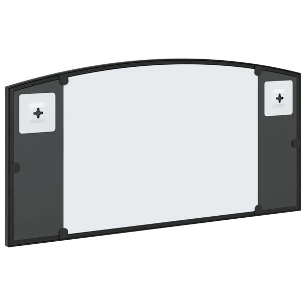 Schwarzer Wandspiegel Fidelia 60x30cm (Eisenbogen)