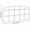Schwarzer Wandspiegel Fidelia 60x30cm (Eisenbogen)