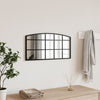 Schwarzer Wandspiegel Fidelia 60x30cm (Eisenbogen)