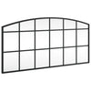 Schwarzer Wandspiegel Fidelia 80x40cm (Bogen Eisen)