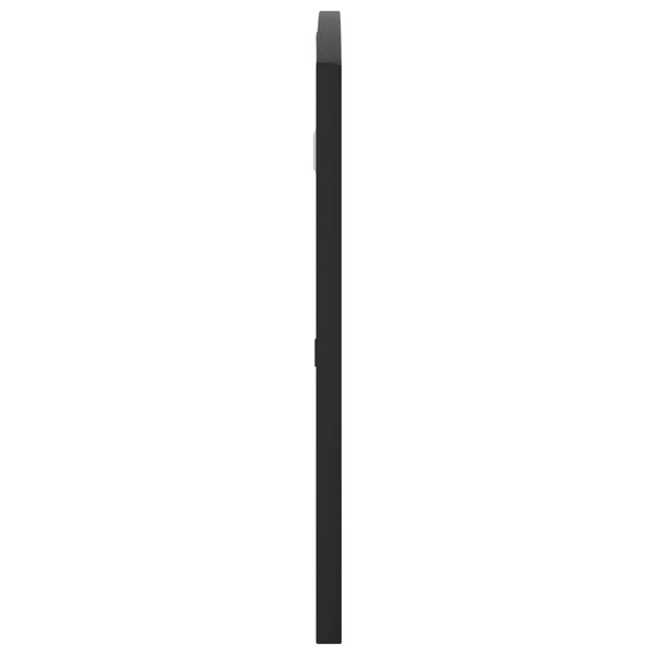 Schwarzer Wandspiegel Fidelia 80x40cm (Bogen Eisen)