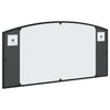 Schwarzer Wandspiegel Fidelia 80x40cm (Bogen Eisen)
