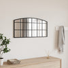 Schwarzer Wandspiegel Fidelia 80x40cm (Bogen Eisen)