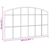 Schwarzer Wandspiegel Fidelia 100x60cm (Bogendesign Eisen)