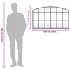 Schwarzer Wandspiegel Fidelia 100x60cm (Bogendesign Eisen)
