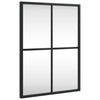 Schwarzer Wandspiegel Puggioli 30x40cm (Rechteck Eisen)