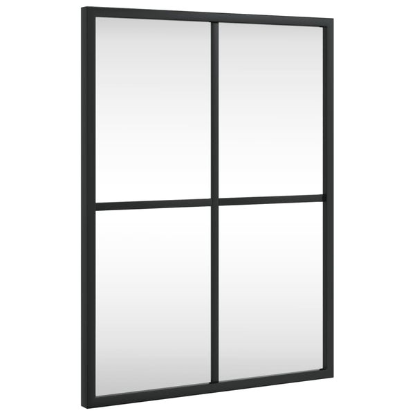 Schwarzer Wandspiegel Puggioli 30x40cm (Rechteck Eisen)