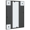 Schwarzer Wandspiegel Puggioli 30x40cm (Rechteck Eisen)