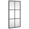 Schwarzer Wandspiegel Puggioli 30x60cm (Rechteck Eisen)