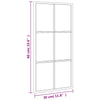 Schwarzer Wandspiegel Puggioli 30x60cm (Rechteck Eisen)