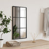 Schwarzer Wandspiegel Puggioli 30x60cm (Rechteck Eisen)