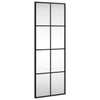 Schwarzer Wandspiegel Puggioli 30x80cm (Rechteck Eisen)