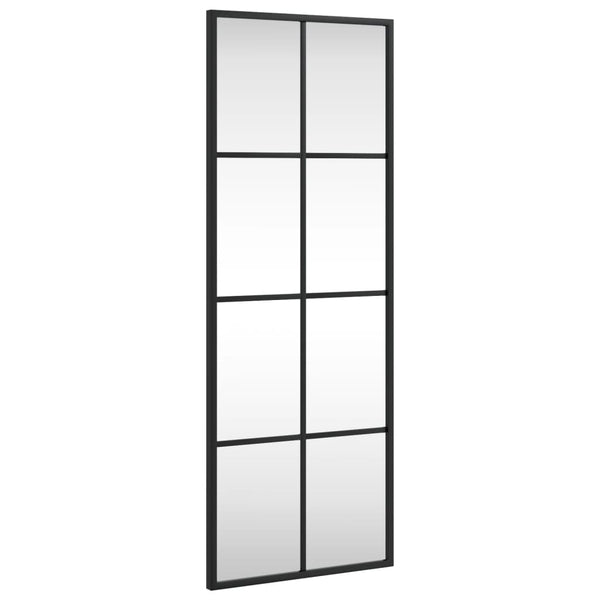 Schwarzer Wandspiegel Puggioli 30x80cm (Rechteck Eisen)