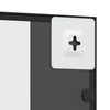 Schwarzer Wandspiegel Puggioli 30x80cm (Rechteck Eisen)