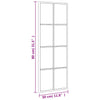 Schwarzer Wandspiegel Puggioli 30x80cm (Rechteck Eisen)
