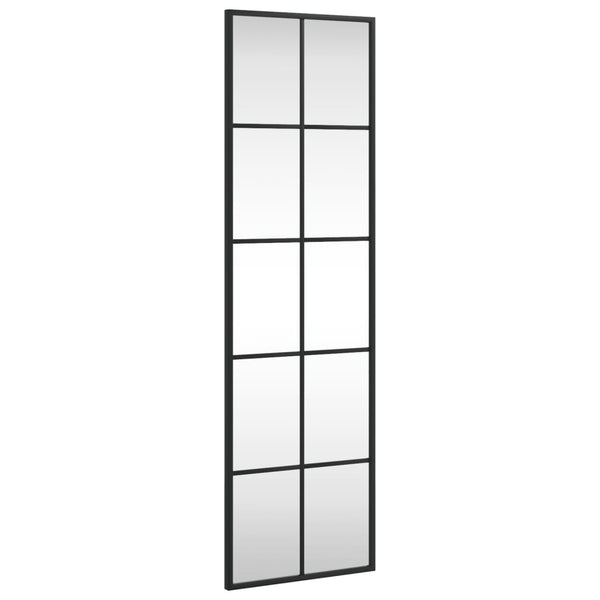 Schwarzer Wandspiegel Puggioli 30x100cm (Rechteck Eisen)