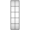 Schwarzer Wandspiegel Puggioli 30x100cm (Rechteck Eisen)