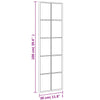 Schwarzer Wandspiegel Puggioli 30x100cm (Rechteck Eisen)