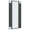 Schwarzer Wandspiegel Puggioli 40x80cm (Rechteck Eisen)