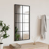 Schwarzer Wandspiegel Puggioli 40x80cm (Rechteck Eisen)