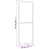 Wandspiegel Puggioli 20x50cm Schwarz (Rechteck Eisen)